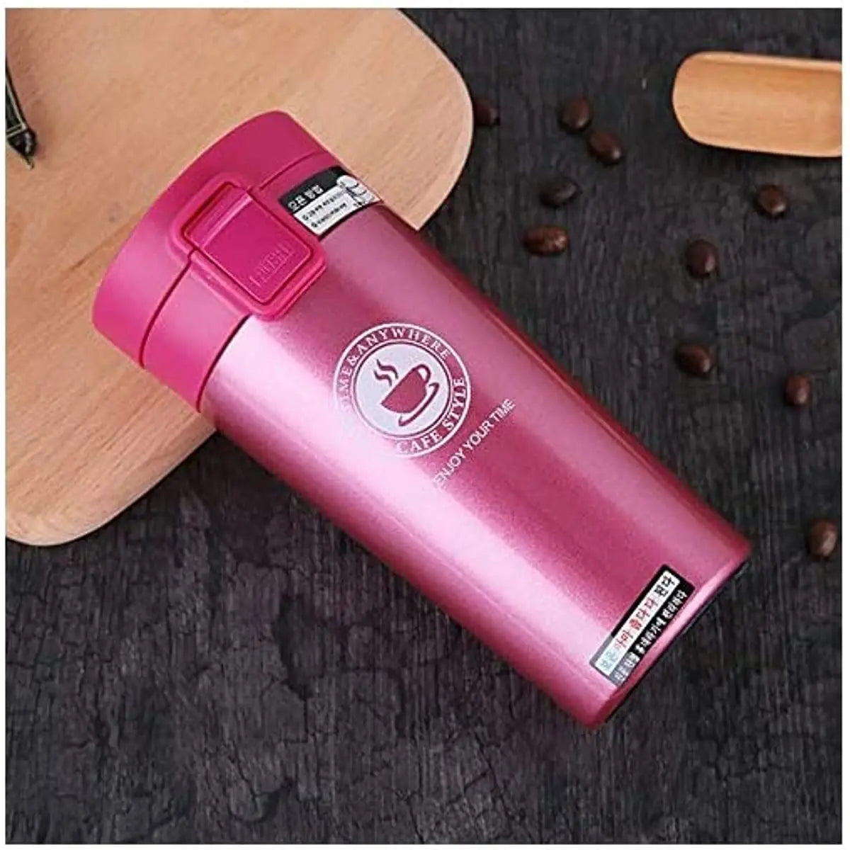 380/500ml Insulated Coffee Cup Tea Cup Double-layer Stainless Steel Vacuum Insulated Outdoor Sports Creative Bouncing Coffee Cup