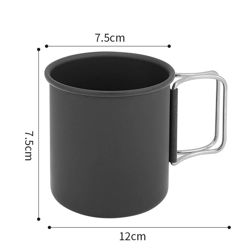 300ML Camping Mug Alumina Folding Cup Hike Ultra-Light Mug Camping Picnic Coffee Cup Mini Water Cup Outdoor Camping Drinkware - Gabriel