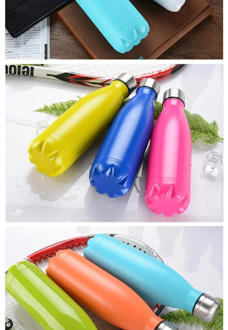 LMHBJY 350/500/750/1000ml Double Wall Stainles Steel Water Bottle Thermos Bottle Keep Hot and Cold Insulated Vacuum Flask Sport