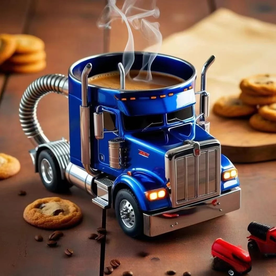 Coffee Cup Semi-Trailer Truck Mug Desktop Home Kitchen Big Trucks Coffee Mugs Ornament Collection Handmade Home Decoration Cups - Gabriel