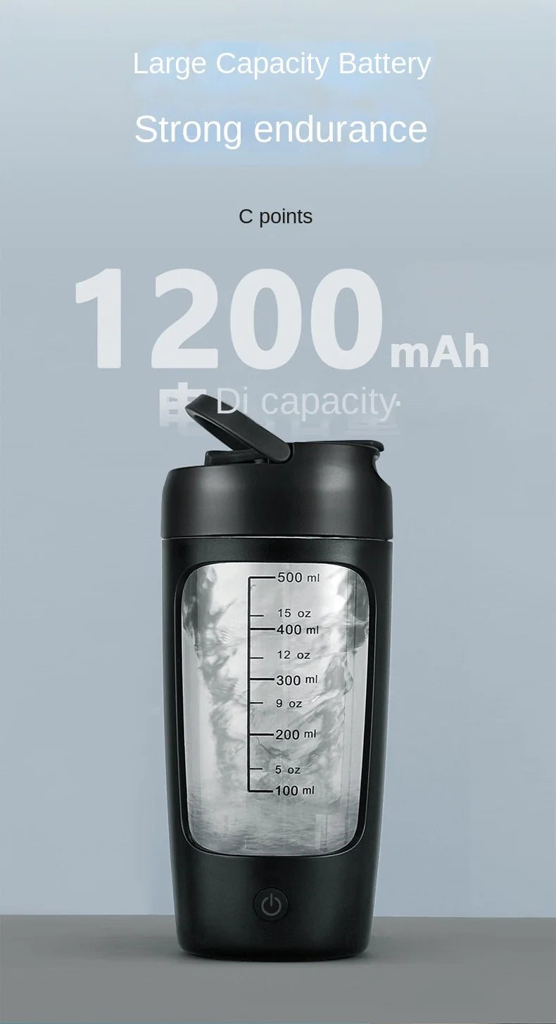 650ml USB Electric Portable Whey Protein Shaker bottle Fully Automatic Stirring Cup Rechargeable Gym BA Free Cocktail Blend