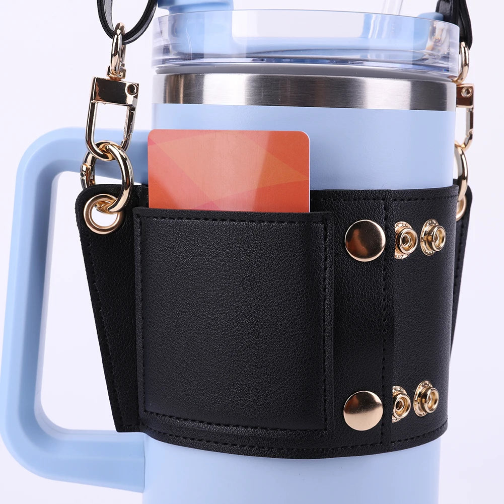 Water Bottle Carrier Water Bottle Holder with Adjustable Strap Bottle Sling Holder Cup Accessory for Stanley 30oz & 40oz Tumbler