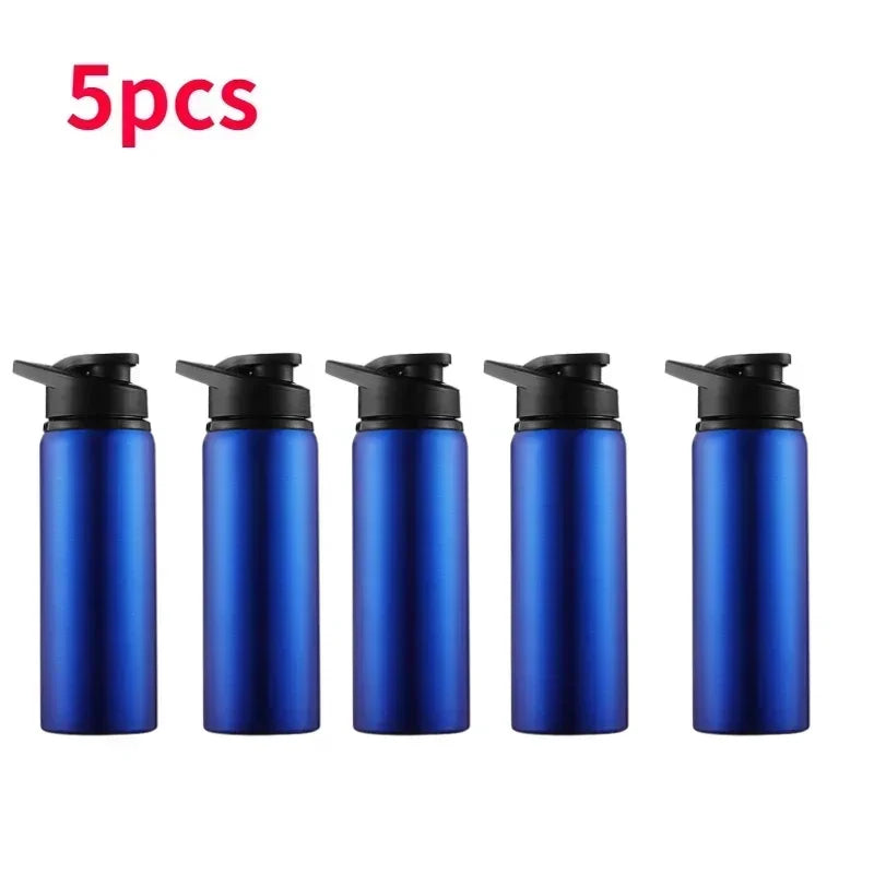 1-15PCS Portable Stainless Steel Bicycle Water Bottle Straight Drinking Outdoors Sports Travel Kettle Metal Water Bottle