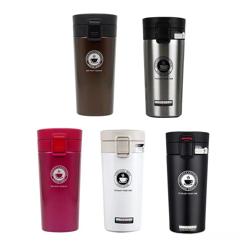 500ml Thermos Coffee Cup Vacuum Flasks Thermal Cup Double Layer Stainless Steel Vacuum Tea Mug Sports Water Bottle Drinkware