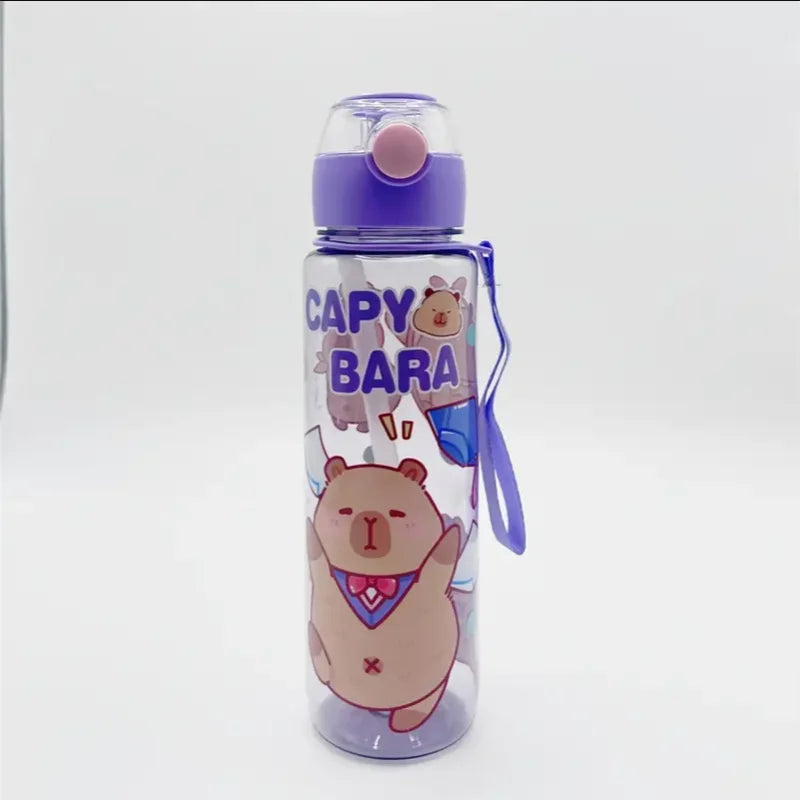 700ml Leak-Proof Water Bottle Visually Appealing Bear Water Bottle with Carry Strap - Portable for Sports &amp; Fitness BPA Free