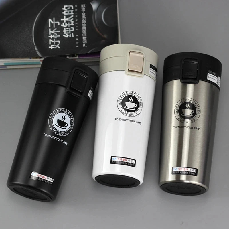 500ml Thermos Coffee Cup Vacuum Flasks Thermal Cup Double Layer Stainless Steel Vacuum Tea Mug Sports Water Bottle Drinkware