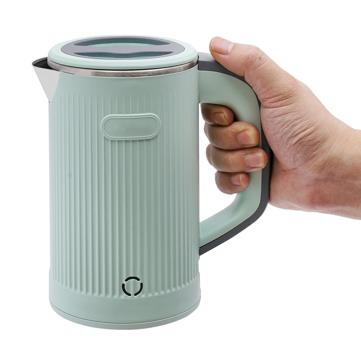 800ml Electric Tea Kettle Stainless Steel Water Heater Travel Portable Electric Kettle Base Separation 600w Teapot