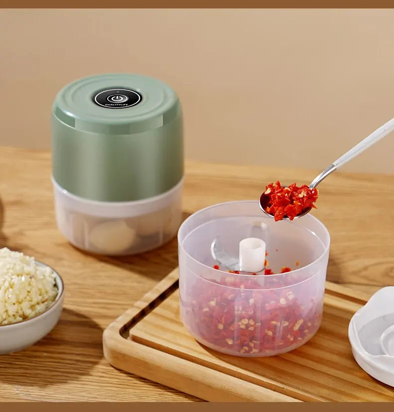 Electric Food Chopper Garlic Crusher Meat Grinder Mini Garlic Press Vegetable Chopper Masher Machine USB Kitchen Gadgets