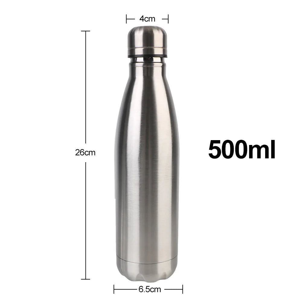 500ml Thermos For Sport Bottles Double-Wall Insulated Vacuum Flask BPA Free Thermos Stainless Steel Water Bottle Cola Water Beer - Gabriel