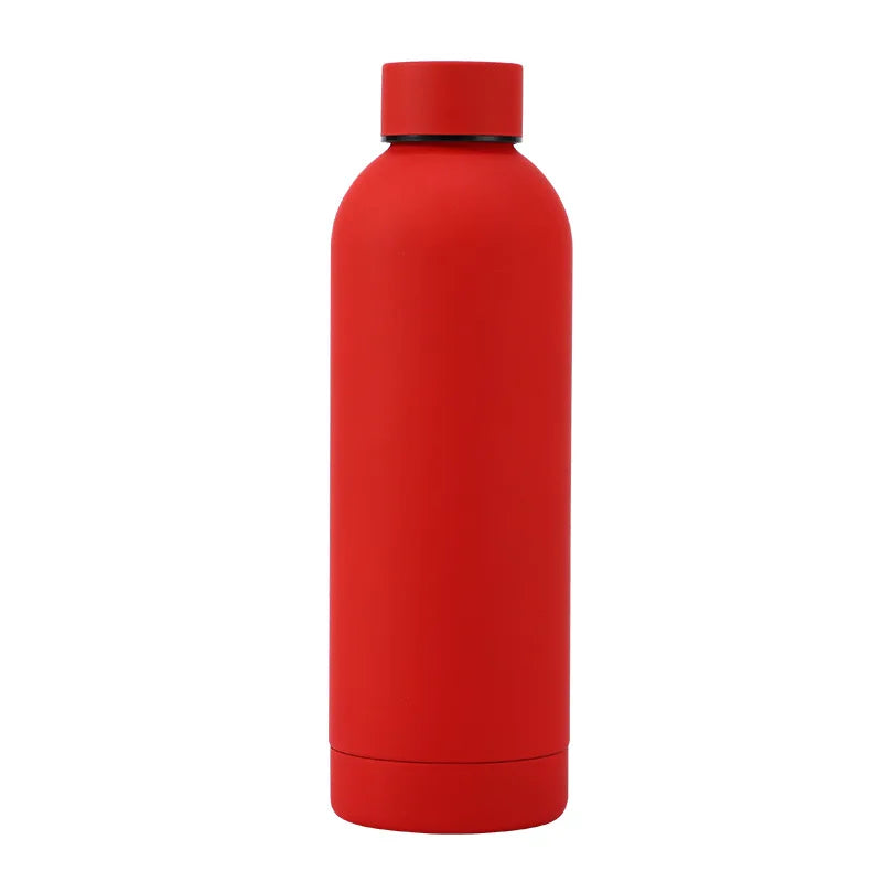 Neue Edelstahl 500ml Kleine Mund Flasche Outdoor Sport Auto Tragbare Thermos Tasse Kaltes Wasser Flasche