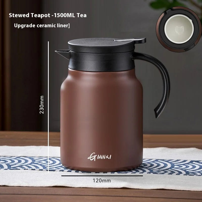 GIANXI Household Thermal Kettle Tea Set Suitable For Brewing Black Tea Aged White Tea Ceramic Inner Tank Thermal Pot