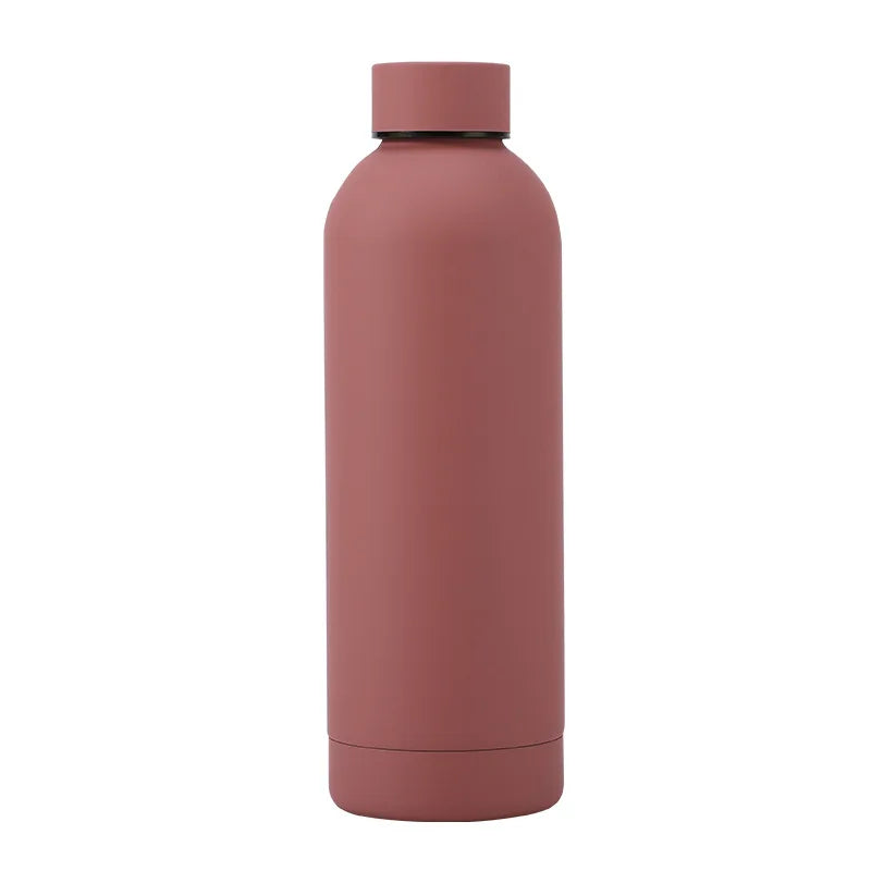 New Stainless Steel 500ml Small Mouth Bottle Outdoor Sports Car Portable Thermos Cup Cold Water Bottle