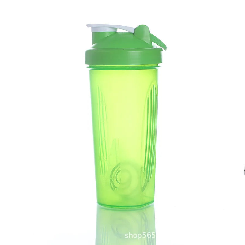 Tragbare Proteinpulver-Shaker-Flasche, 700 ml, auslaufsichere Wasserflasche für Fitnessstudio, Fitnesstraining, Sport-Shaker-Mixbecher mit Skala