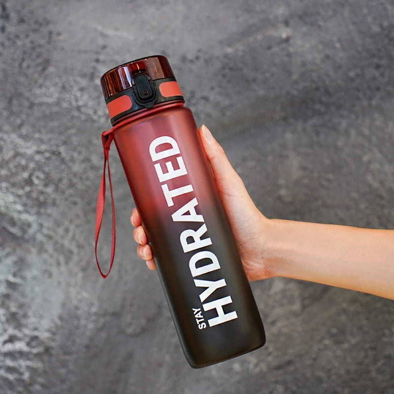 Water Bottle 7 colors 32oz Leak Proof Colorful Plastic Travel drinkware Large Capacity Water Jugs Drinking for Outdoor Hiking