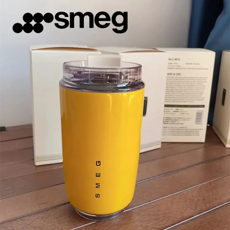 SMEG 240ML/350ML Coffee Mug Portable Ceramics Tumbler Thermos Water Bottle Travel Stainless Steel Car Vacuum Flasks Kett - Gabriel