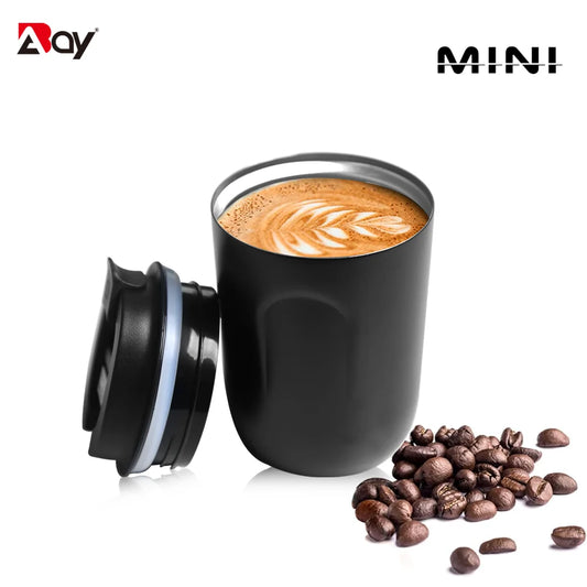 Thermos Bottle for Coffee Mini Tumbler Cup Thermal Stainless Steel Insulated Vacuum Flasks Mug With Lid Leakproof Travel Drinks