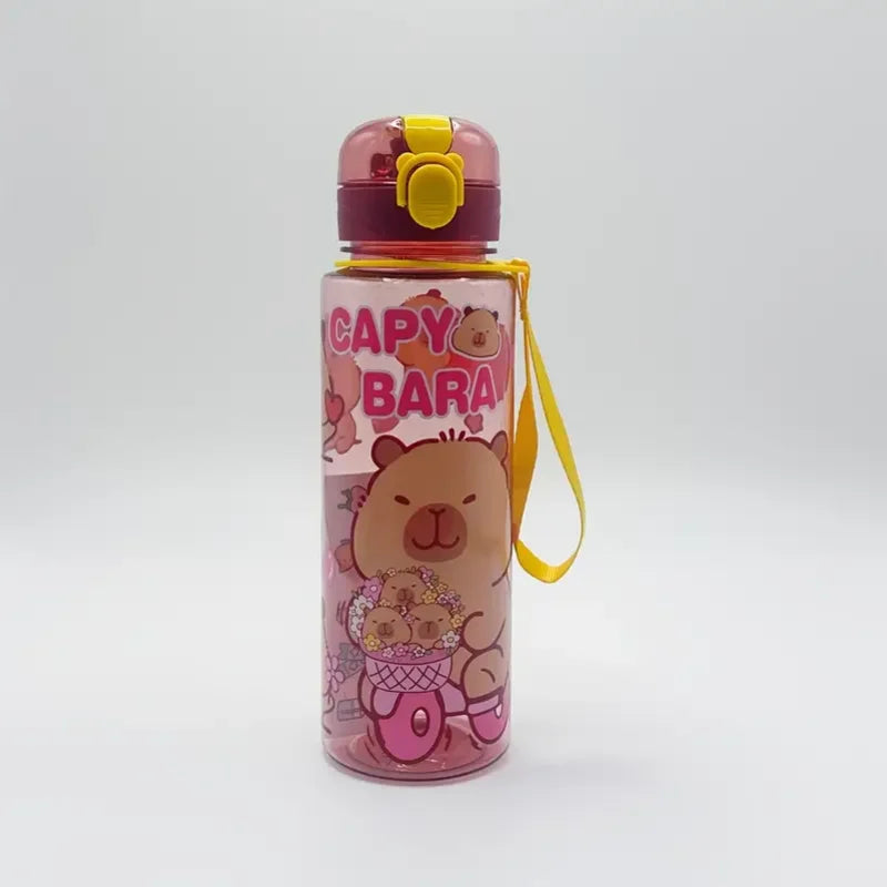 700ml Leak-Proof Water Bottle Visually Appealing Bear Water Bottle with Carry Strap - Portable for Sports & Fitness BPA Free