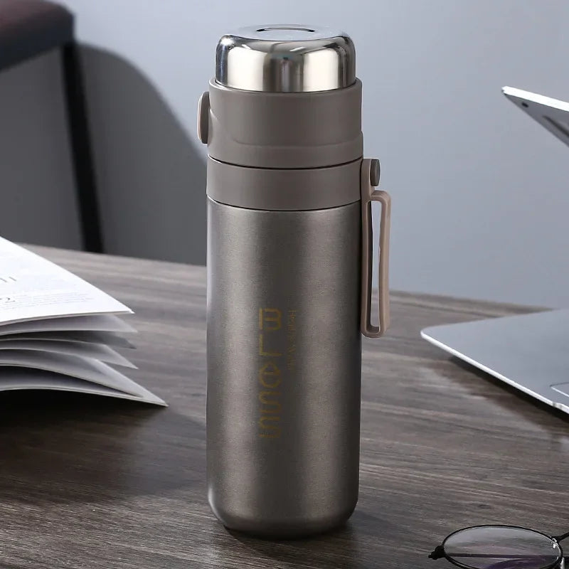 Thermos Bottle Stainless Steel Vacuum Gift Cup Household 500ml Office Coffee Milk Flask Water Bottle