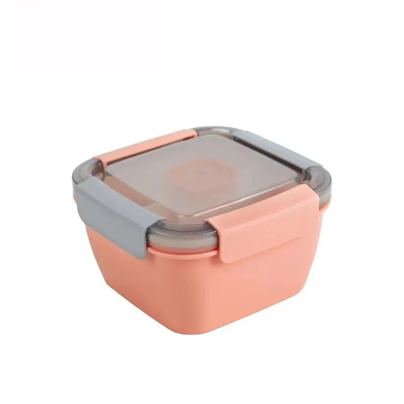 1100ml/1500ml Portable Lunch Box Container 2 Layer Grid Salad Bowl Bento Boxes Salad Bowls Lunch Box Lunch Container for Food