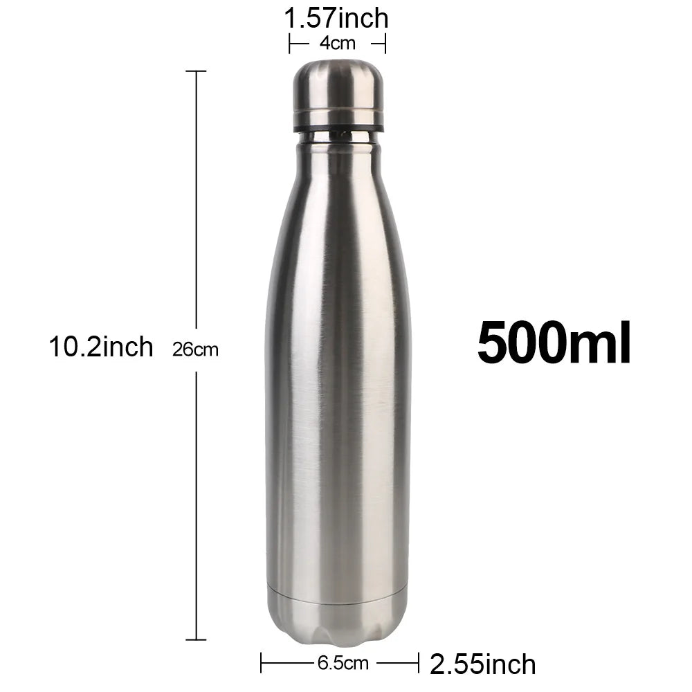 500ml Thermos For Sport Bottles Double-Wall Insulated Vacuum Flask BPA Free Thermos Stainless Steel Water Bottle Cola Water Beer - Gabriel