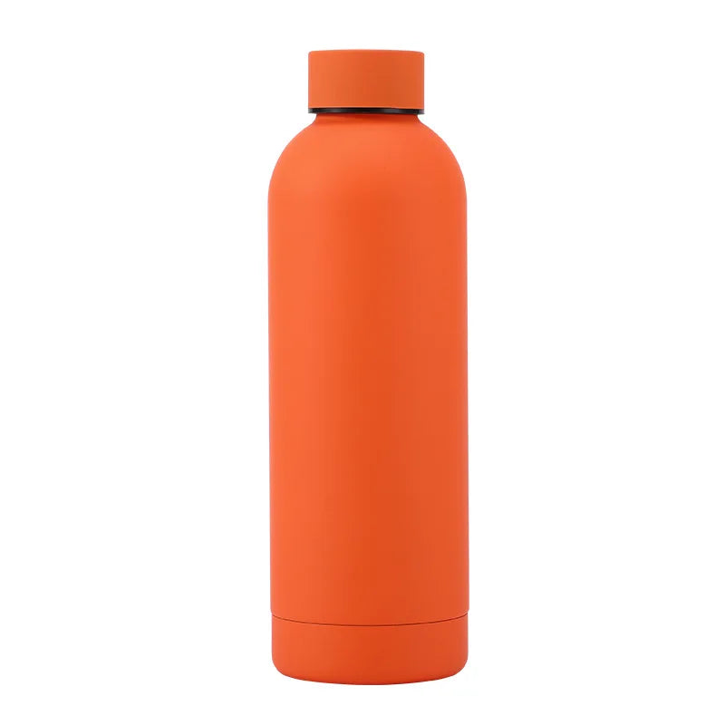 Neue Edelstahl 500ml Kleine Mund Flasche Outdoor Sport Auto Tragbare Thermos Tasse Kaltes Wasser Flasche