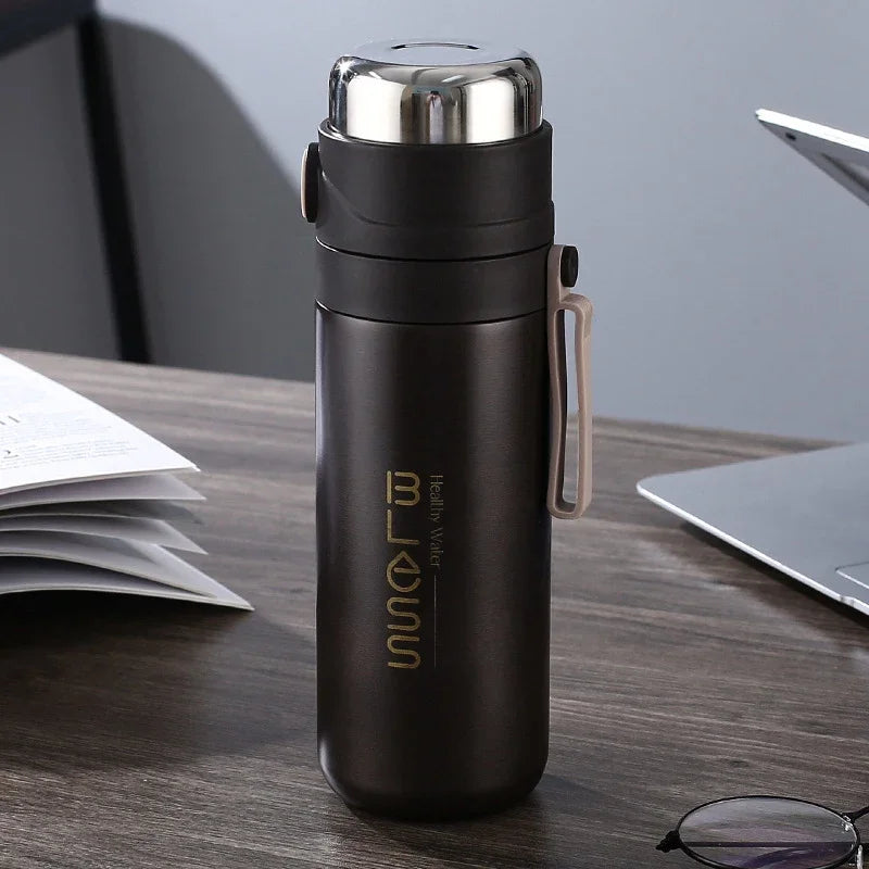 Thermos Bottle Stainless Steel Vacuum Gift Cup Household 500ml Office Coffee Milk Flask Water Bottle