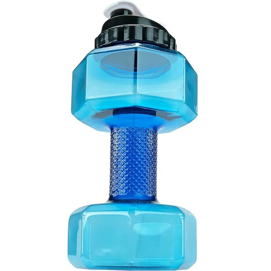 2200/2600mL Dumbbell Sport Bottle Multifunctional See Through Gym Sports Outdoor Camping Cycling Water Cup Dumbbell