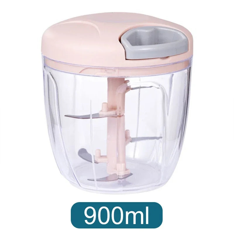 Manual Garlic Chopper 500/900ML Garlic Press Food Vegetables Cutter Meat Grinders Kitchen Gadgets Hand Mincer Garlic Masher