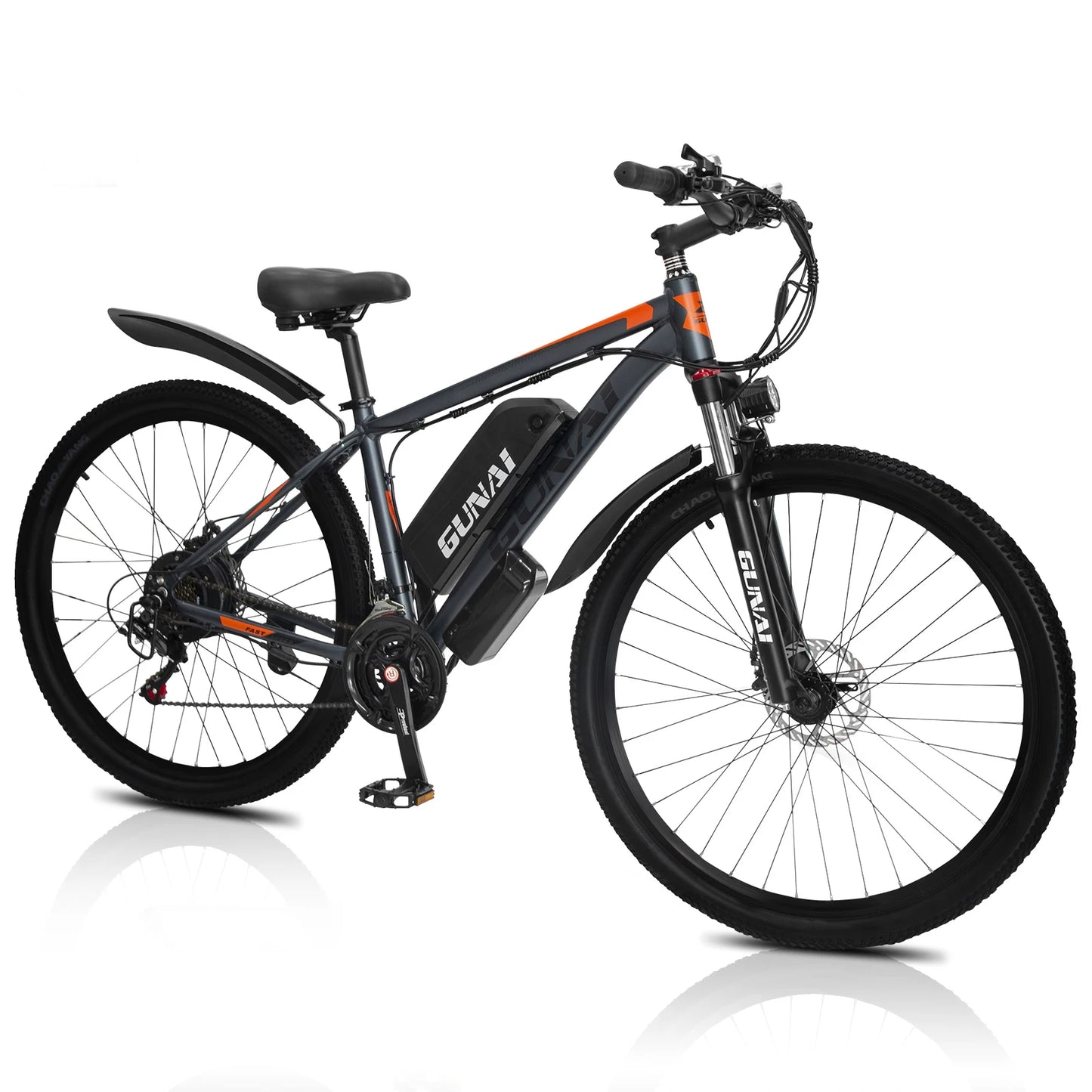 GUNAI GN29 Elektrofahrrad, 48 V, 750 W, leistungsstarker Motor, 29 x 2,1 Zoll Reifen, E-Bike für Erwachsene, 15 Ah Akku, 90 km maximale Reichweite, 50 km/h Höchstgeschwindigkeit