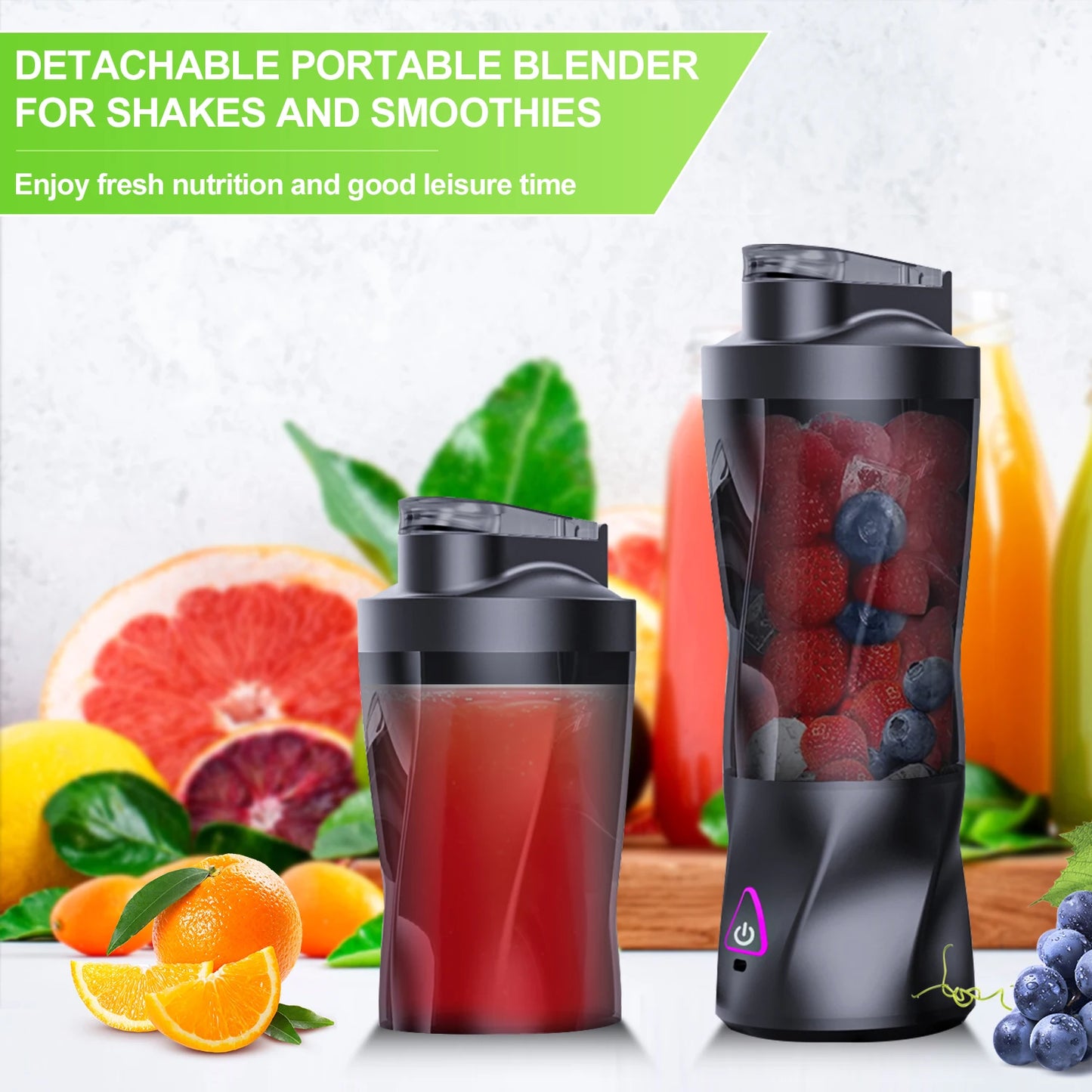 2024 New Juicer Home Travel Portable Juicing Cup Rechargeable Juice Machine Multifunctional 700ML Blender