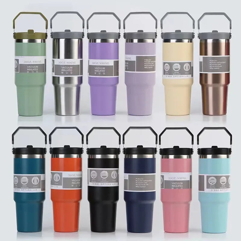 30oz Portable Ice Bullion Cup 304 stainless steel insulated cold coffee cup Portable car cup wholesale - Gabriel