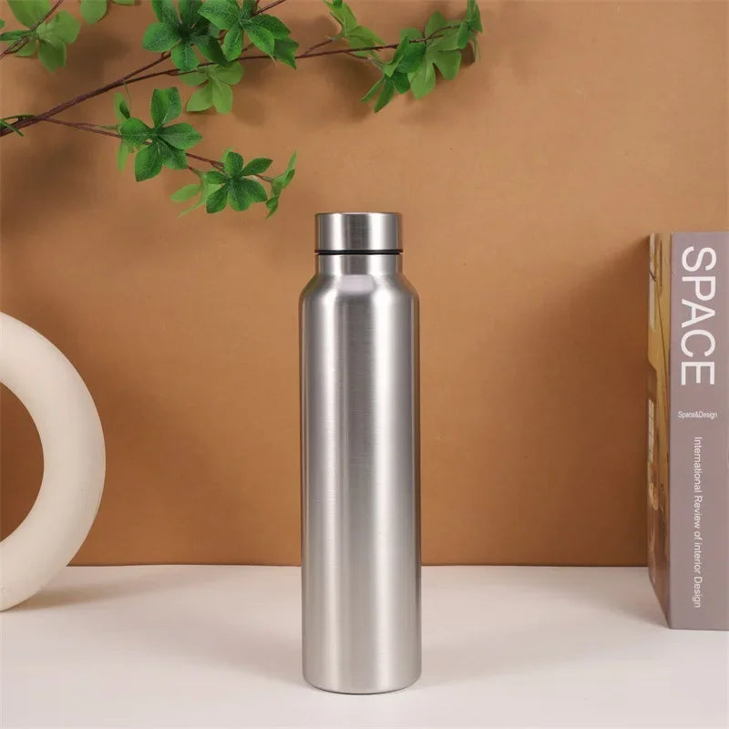 1000ml Stainless Steel Water Bottle Wide-Mouthed Metal Flask for Hiking, Camping and Sports Portable Water Bottle - Gabriel