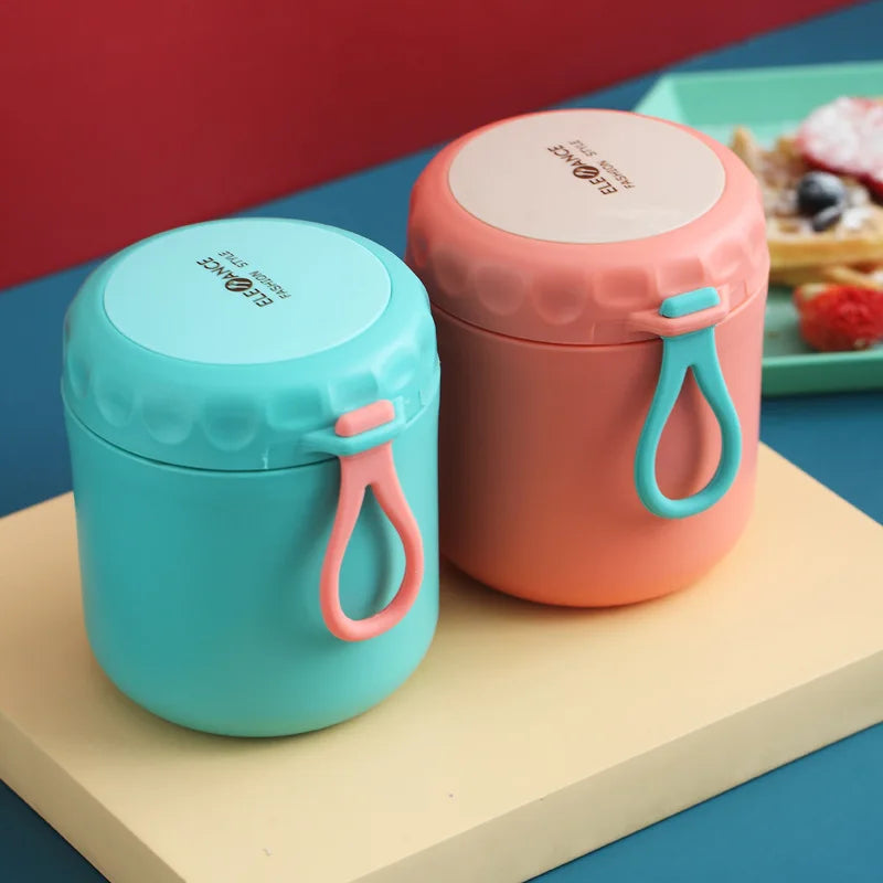 Insulated Food Thermal Jar  Soup Cup Thermos Containers Vacuum  Stainless Steel Lunch Box Thermo Keep Hot for School Children