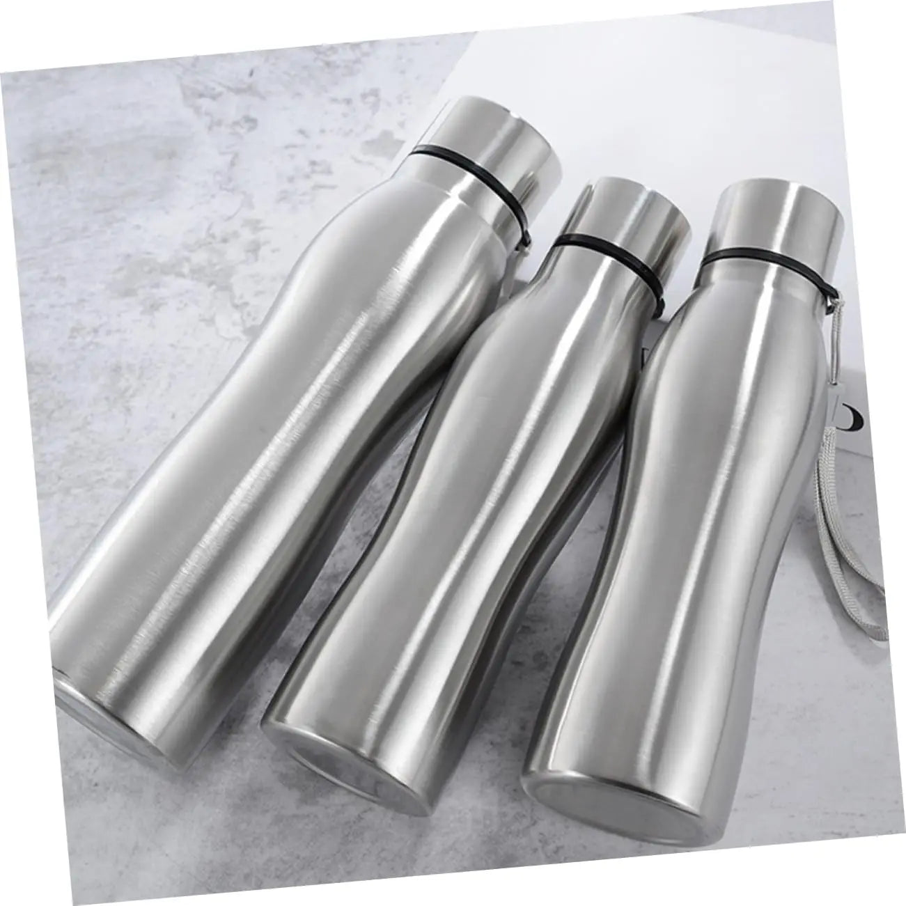 1000ml Stainless Steel Water Bottle Wide-Mouthed Metal Flask for Hiking, Camping and Sports Portable Water Bottle - Gabriel