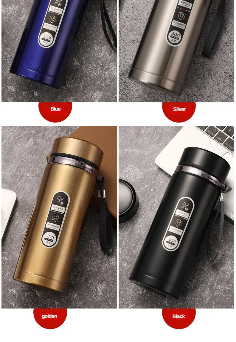 500ML-1Liter Stainless Steel Thermos Bottle with LED Temperature Display Sus304 Tea Water Bottle Vacuum Flask Portable Cups