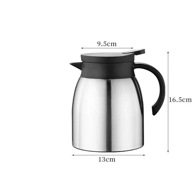 304 Stainless Steel Thermos Bottle Large Capacity Coffee Tea Kettle with Tea-strainer Leak-Proof Water Bottle Household Tools