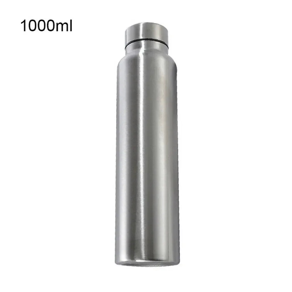 1000ml Stainless Steel Water Bottle Wide-Mouthed Metal Flask for Hiking, Camping and Sports Portable Water Bottle - Gabriel