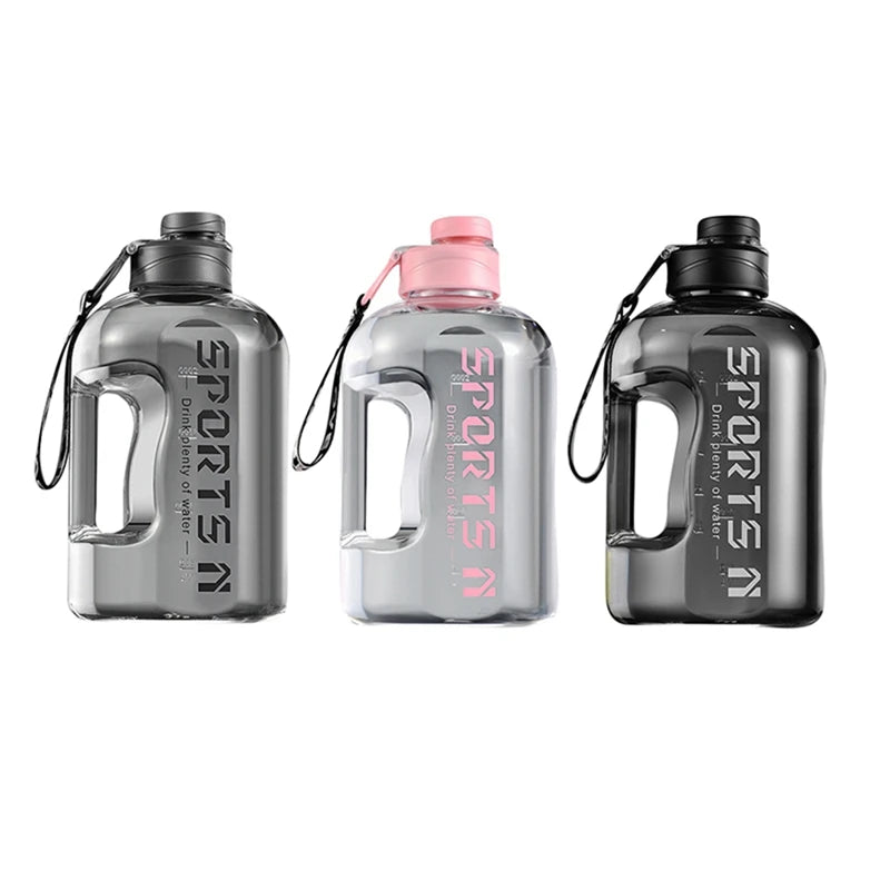 2.7 Liter Sport Water Bottle Large Portable Travel Bottles For Training Sport Fitness Cup with Time Scale BPA Free 2Size