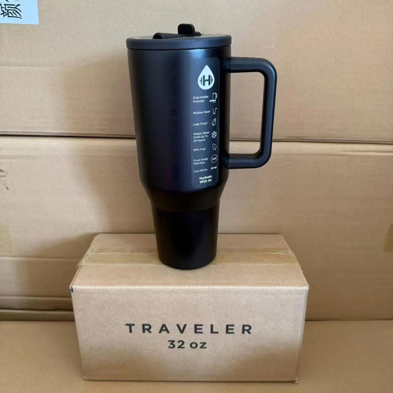 HydroJug Tumbler 32OZ/40OZ Traveler Strohhalmdeckel Edelstahl Vakuumisolierter Autobecher Doppelwandig Thermo Iced Travel