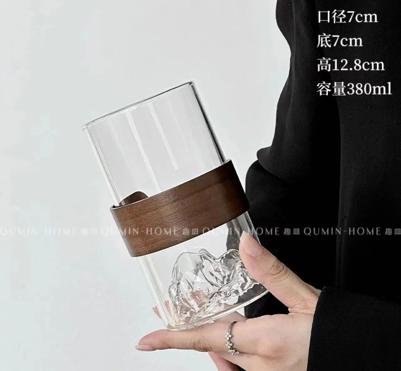 Japanese-style glass retro ethnic wind high temperature resistant Mount Fuji tea cup home snow mountain cup coffee cup