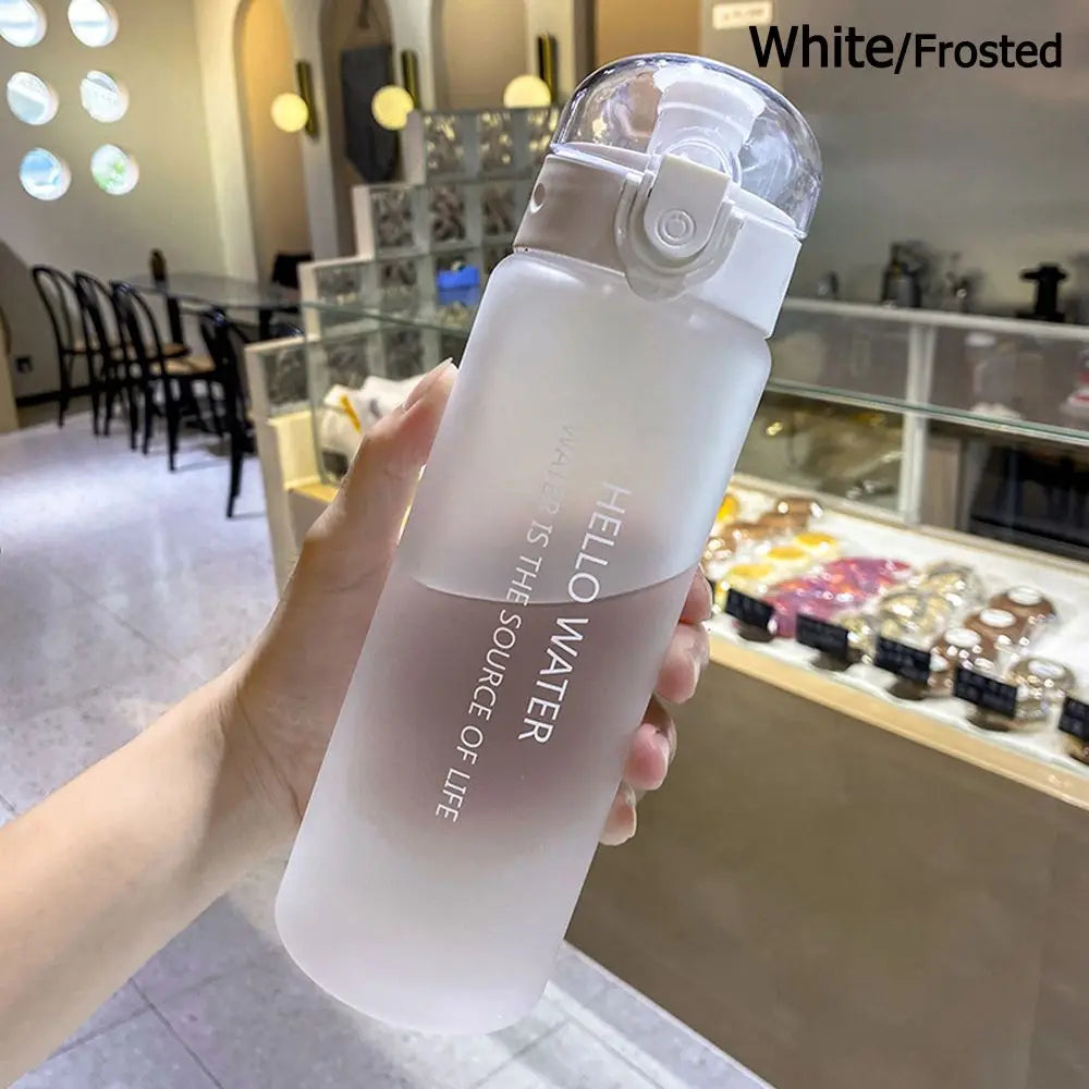 Sports Transparent Water Bottle 780ml Portable Gym Travel Clear Leakproof Drinking Bottle Frosted Bottle