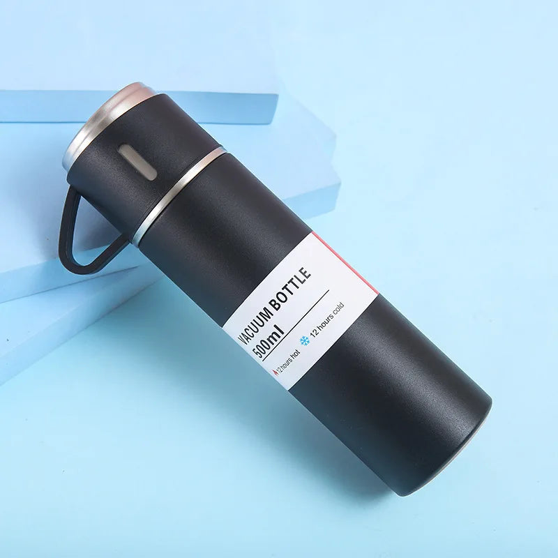 Modern Minimalist Style Large Capacity Portable Stainless Steel Vacuum Insulated Drinking Cup Equipped With A Drinking Cap