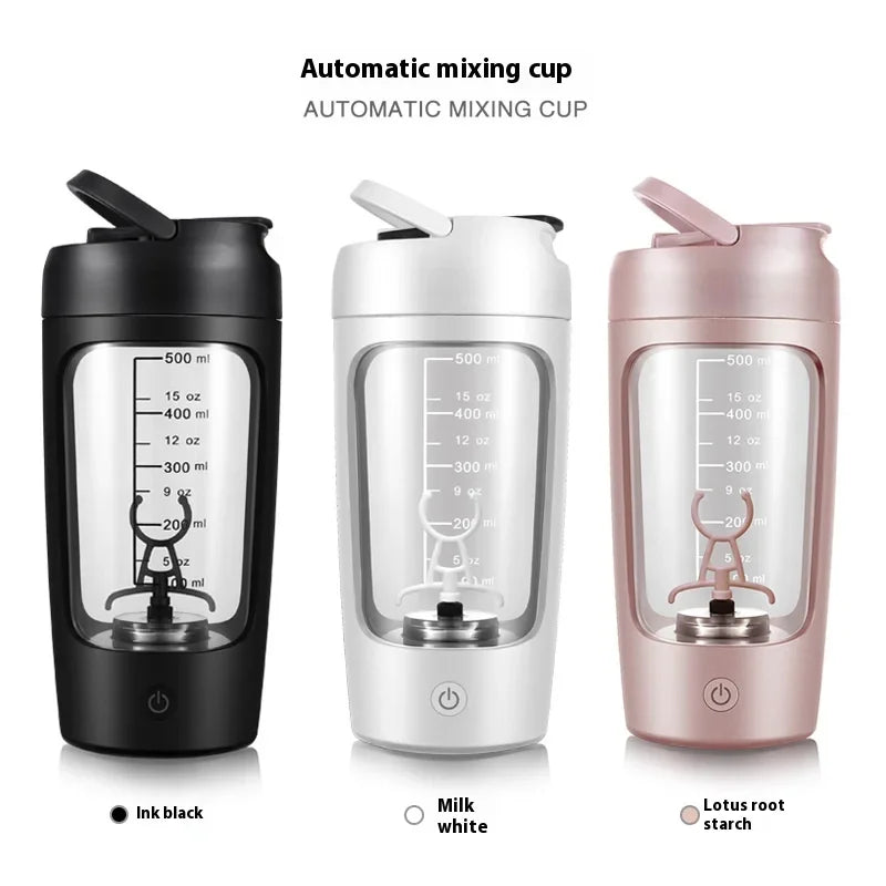 650 ml Multifunktions-Mixbecher, automatischer, tragbarer Mini-Shaker-Becher mit wiederaufladbarer Kartusche für Sport und Fitness, Proteinpulver inklusive