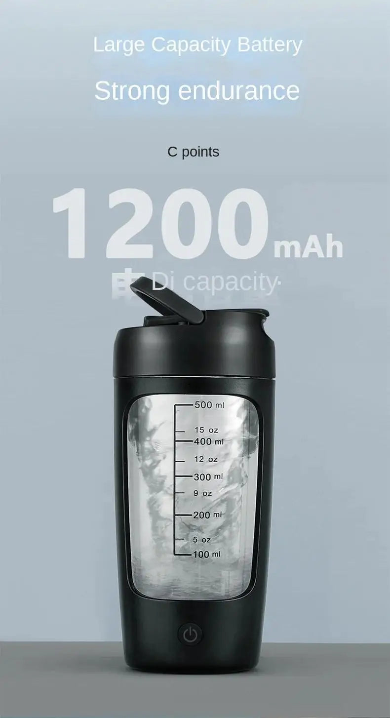 650 ml Multifunktions-Mischbecher, automatischer, tragbarer, wiederaufladbarer Mini-Shaker-Becher, für Sport und Fitness, Proteinpulver-Mischbecher