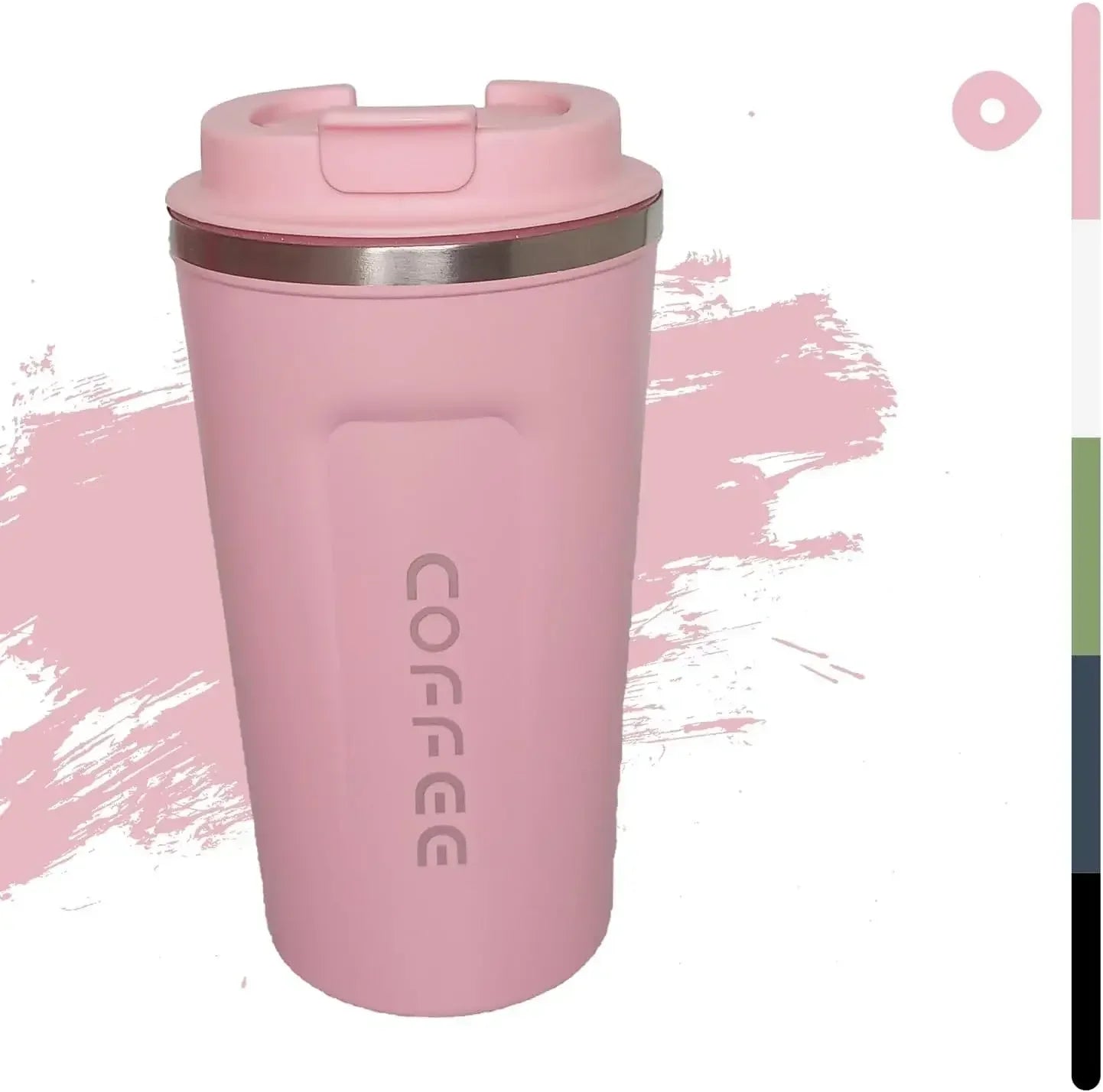 380/510ML Pink Stainless Steel Thermal Mug Thermo for Coffee Water Bottle Leakproof Travel Drinkware Travel Thermal Mug