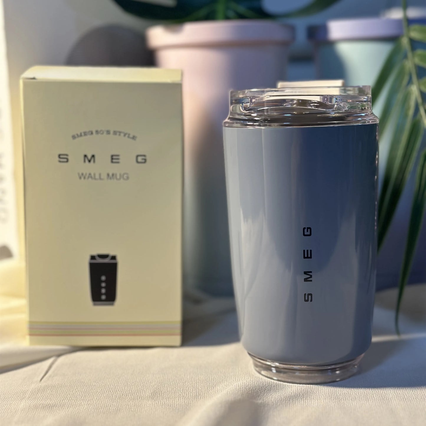 SMEG 240ML/350ML Coffee Mug Portable Ceramics Tumbler Thermos Water Bottle Travel Stainless Steel Car Vacuum Flasks Kett - Gabriel