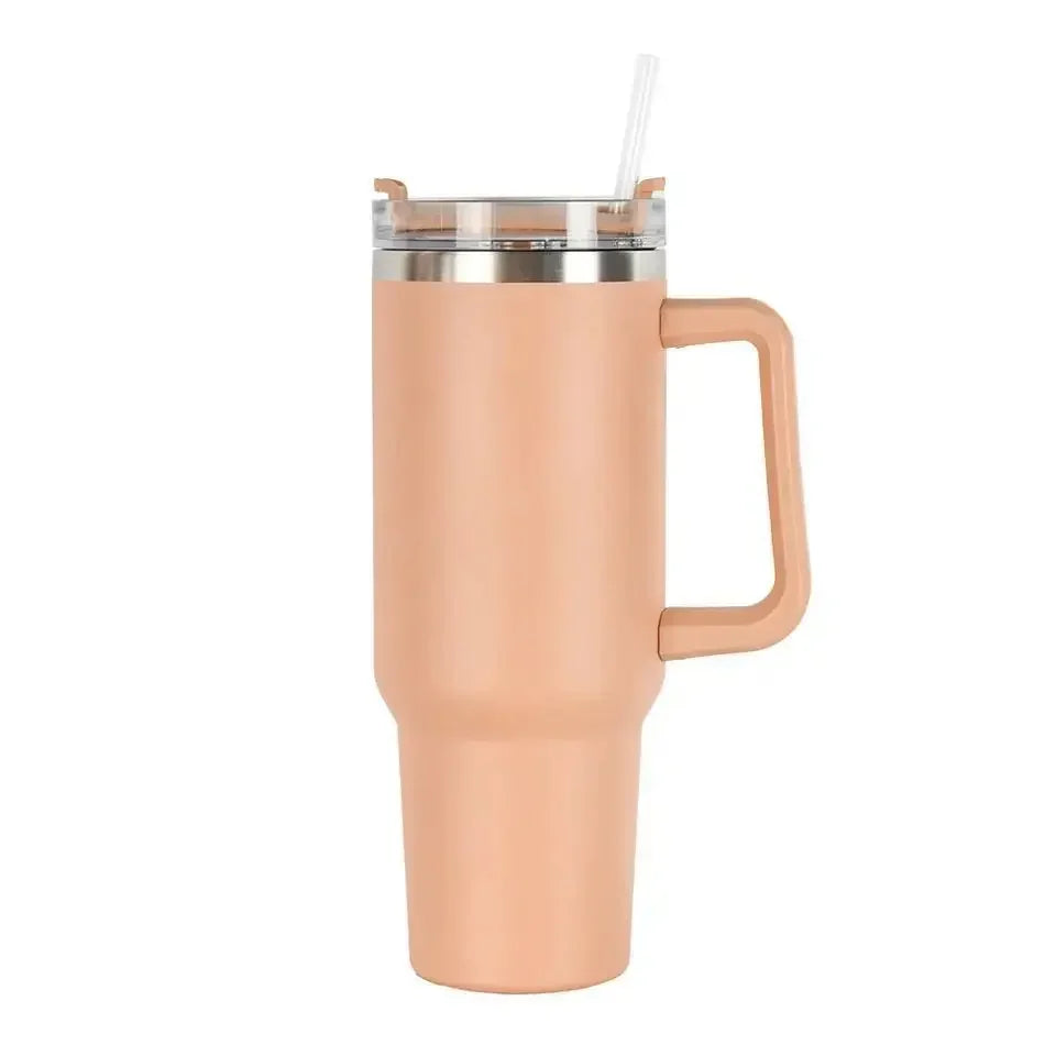 40oz 1200ML High Quality Insulated Tumbler Thermal Iced Travel Cup Coffee Cup Perfect Gift with Handle Straw Double Wall - Gabriel