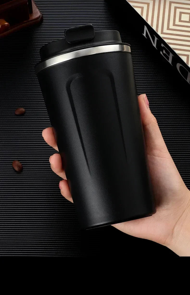 380/510ML Travel Stainless Steel Coffee Cup Thermal Mug Leak-Proof Thermos Bottle Tea Coffee Mug Vacuum Flask Insulated Cups Hot