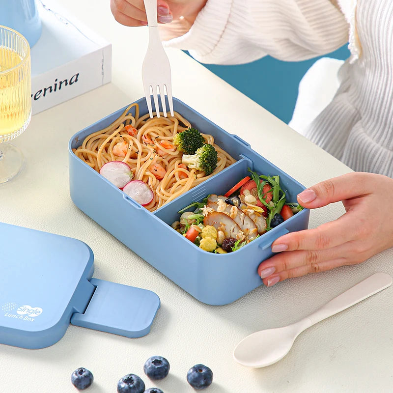 METKA Picknick-Lunchbox Magic 3-in-1, doppellagig, mikrowellengeeignet, Bento-Box, Frischhaltebehälter, Lunchboxen für Schulkinder