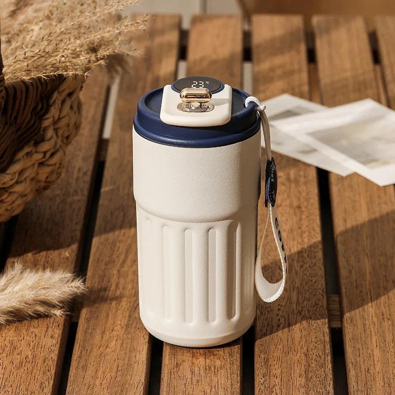 450ML Stainless Steel Thermo Water Bottle LED Temperature Display Coffee Cup Keep Cold and Heat Thermal Mug Travel Vacuum Flask